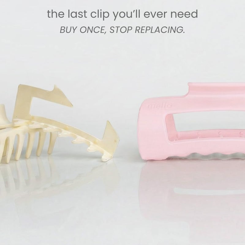 Mello The Original Hair Claw Clip Squishy Claw Clip Made in Korea Patent Pending 30021976 (Pink, Medium) - Image 5